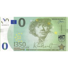 0 Euro biljet Rembrandt